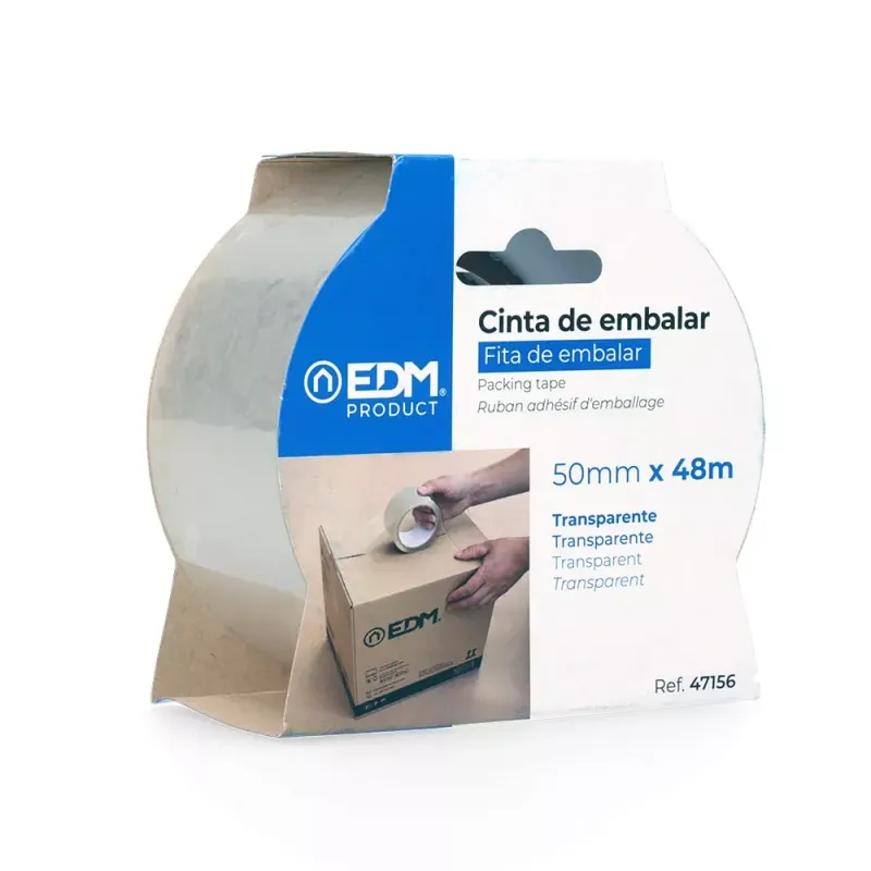 EDM Cinta De Embalar Transparente 50mm x 48m