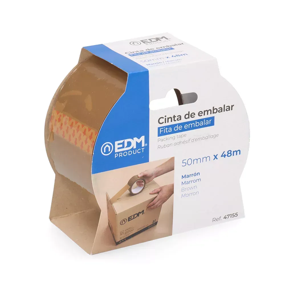 EDM Cinta De Embalar Marrón 50mm x48m