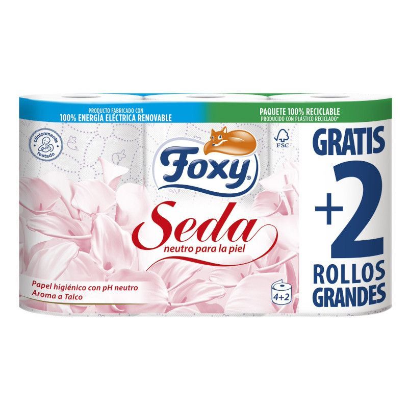 Foxy Seda Papel Higiénico 6 Rollos
