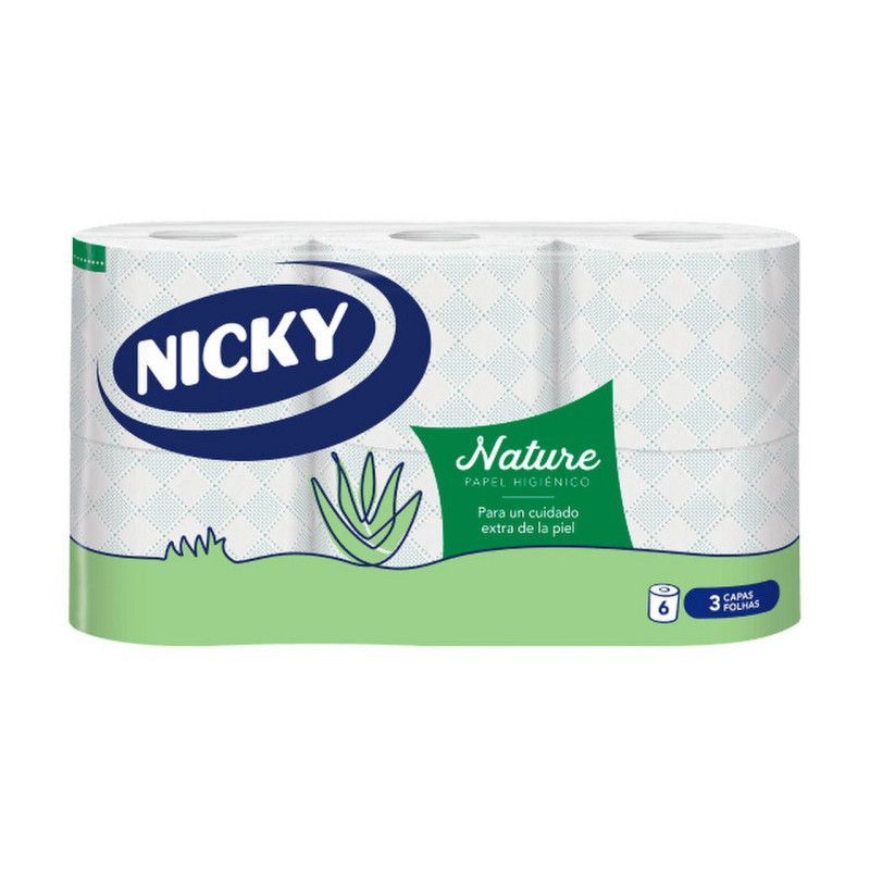 Nicky Papel Higiénico Nature 6 Rollos
