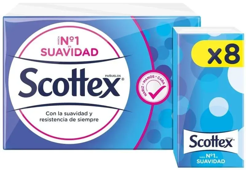 Scottex Pañuelos Pack De 8 Unidades