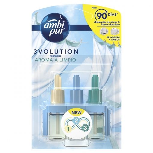 Ambipur Recambio 3VOLUTION Aroma Limpio