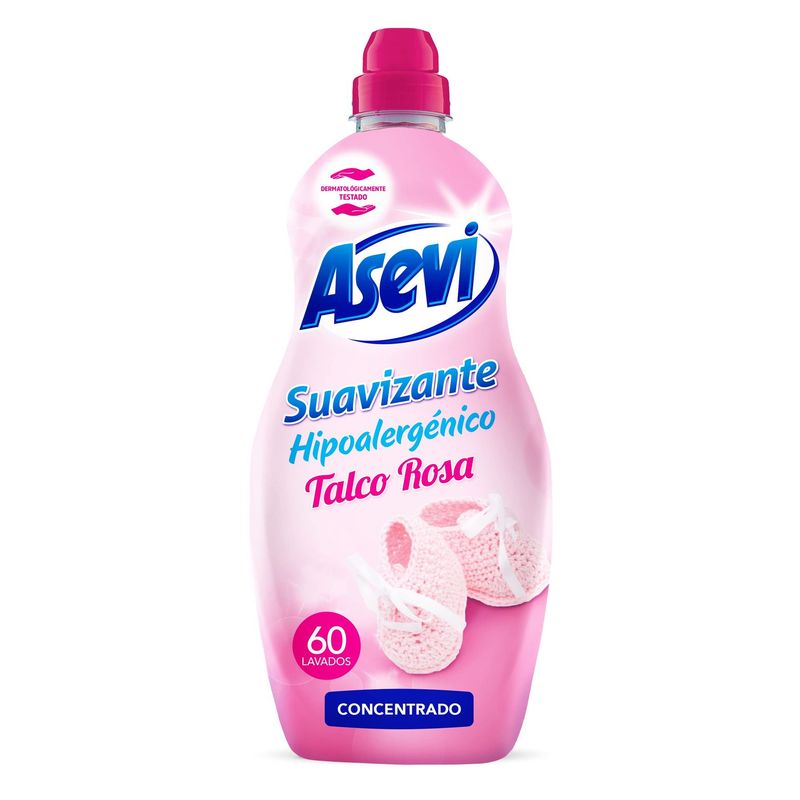 Asevi Suavizate Talco Rosa 60 Lavados