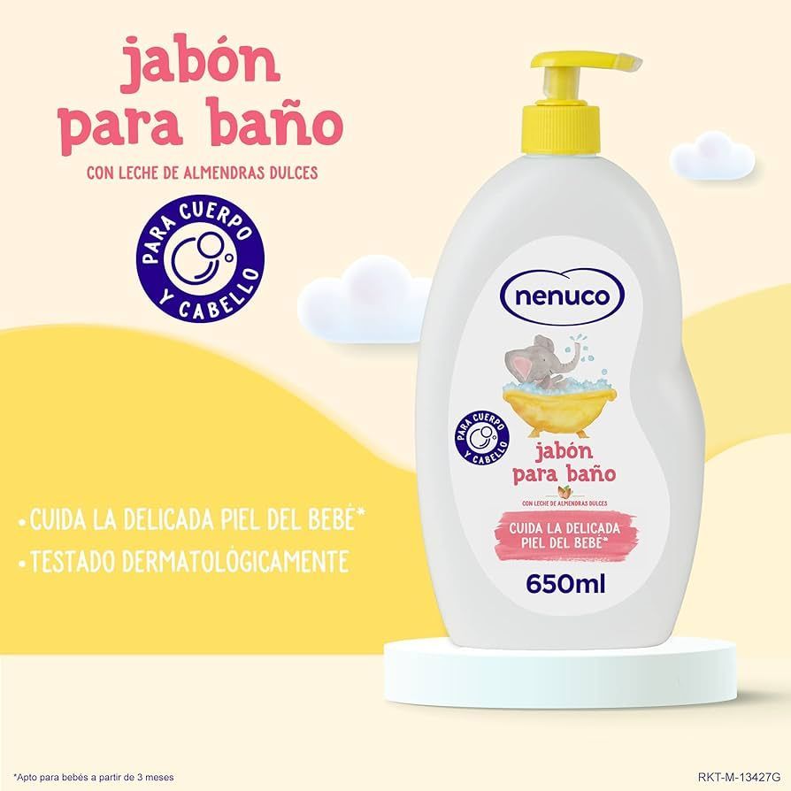 Nenuco Jabón Cuidado Delicado Leche De Almendras 650ml