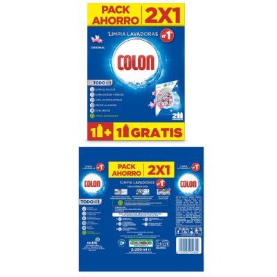 Colon Limpia-lavadoras duplo  2x250ml