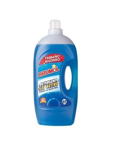 Brumol Gel Activo Detergente Liquido 60 Lavados 4L