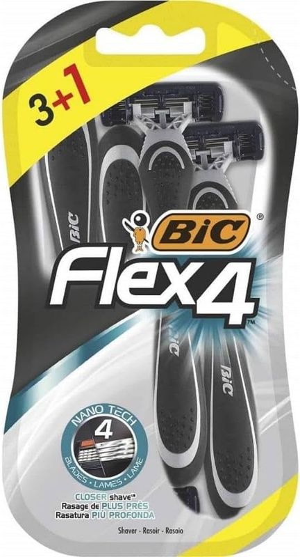 Bic Flex4 Cuchillas desechables  3+1