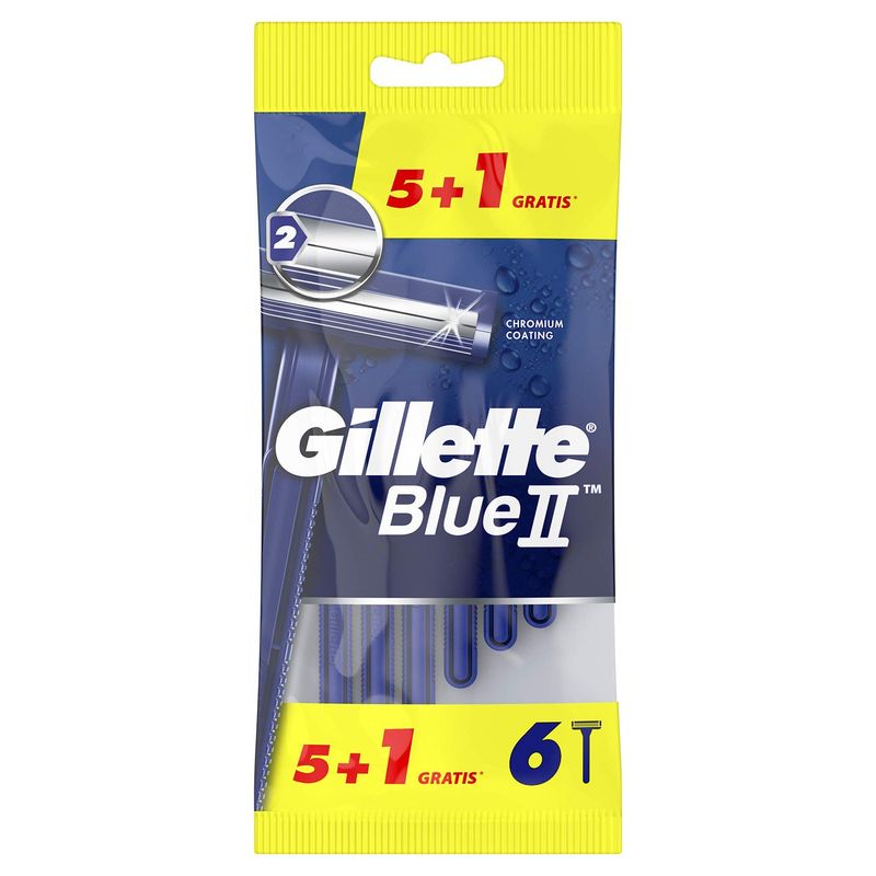 Gillette Blue II Maquinillas Desechables 5+1 Gillette Blue II Maquinillas Desechables 5+1