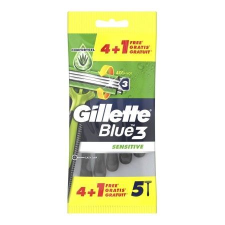 Gillette Blue3 Sensitive Maquinilla Desechable 4+1
