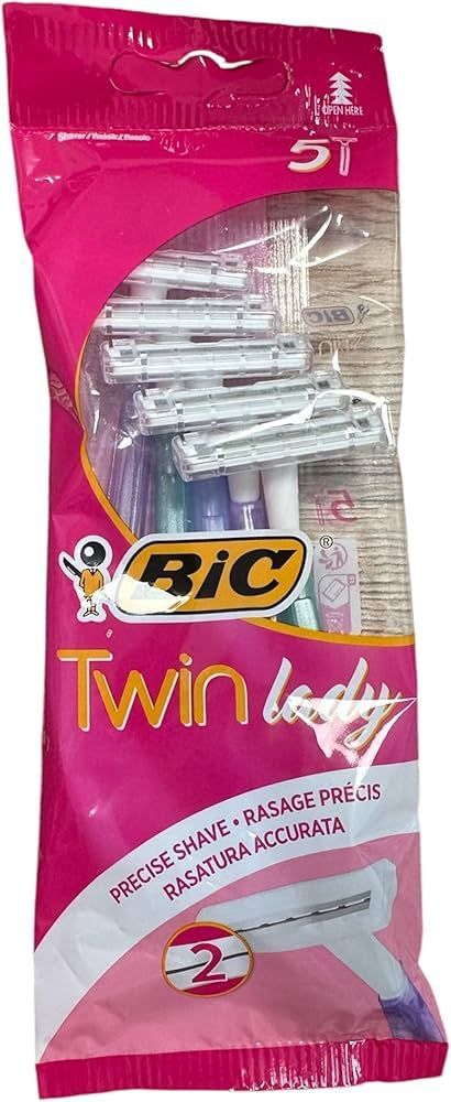 Bic Twin Lady Cuchillas Desechables Paquete de 5 Unidades