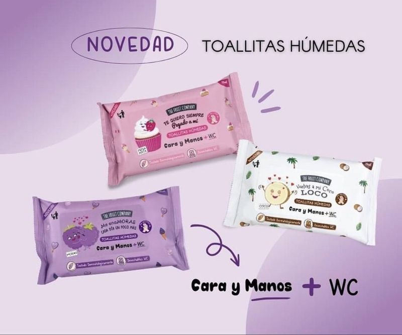 The fruit Company Toallitas Húmedas  Cara y Manos + WC