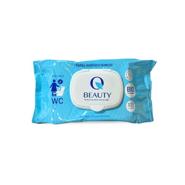 Qbeauty Toallitas  WC 100 Unidades