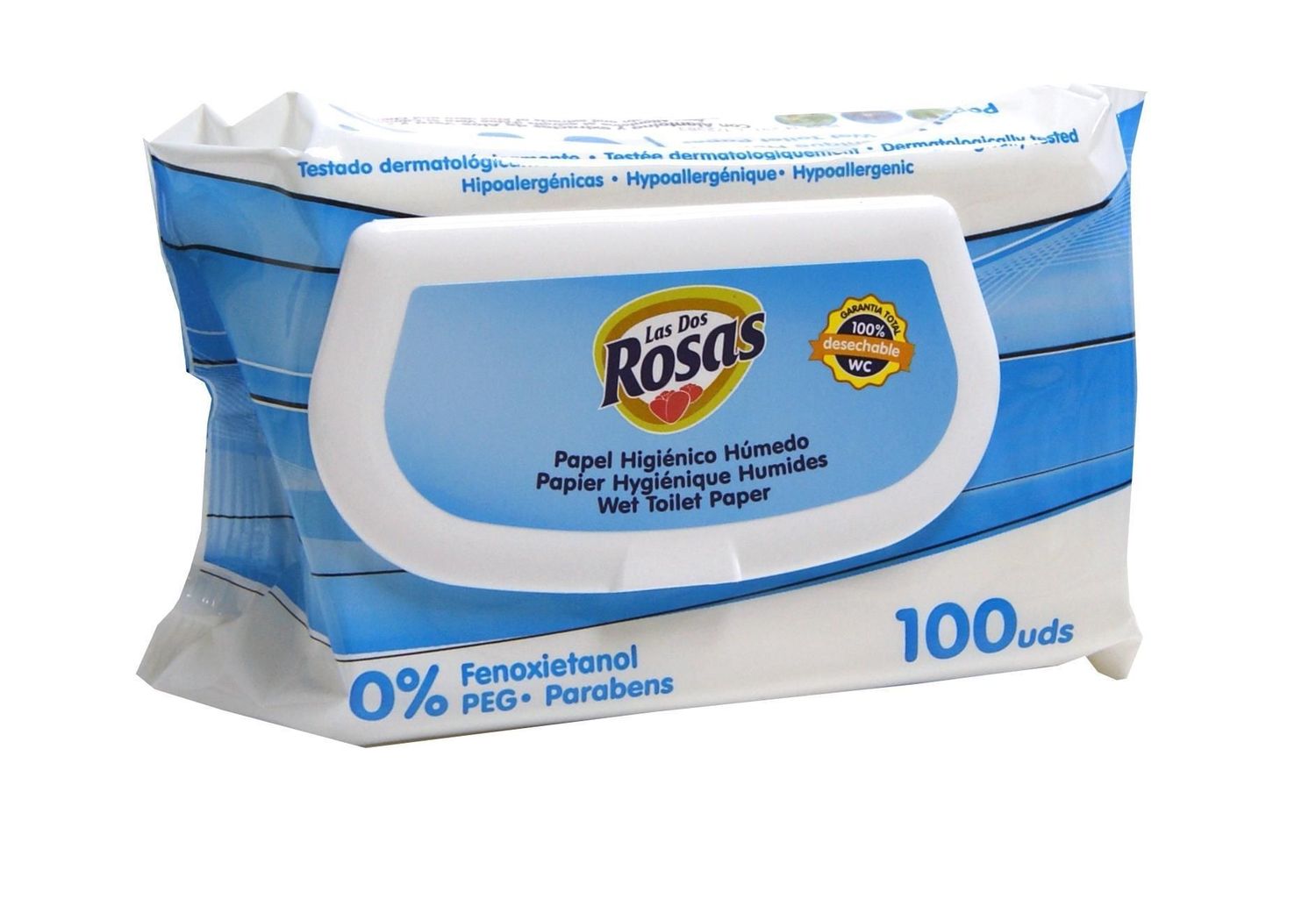 Las Dos Rosas Toallitas WC 100 Unidades