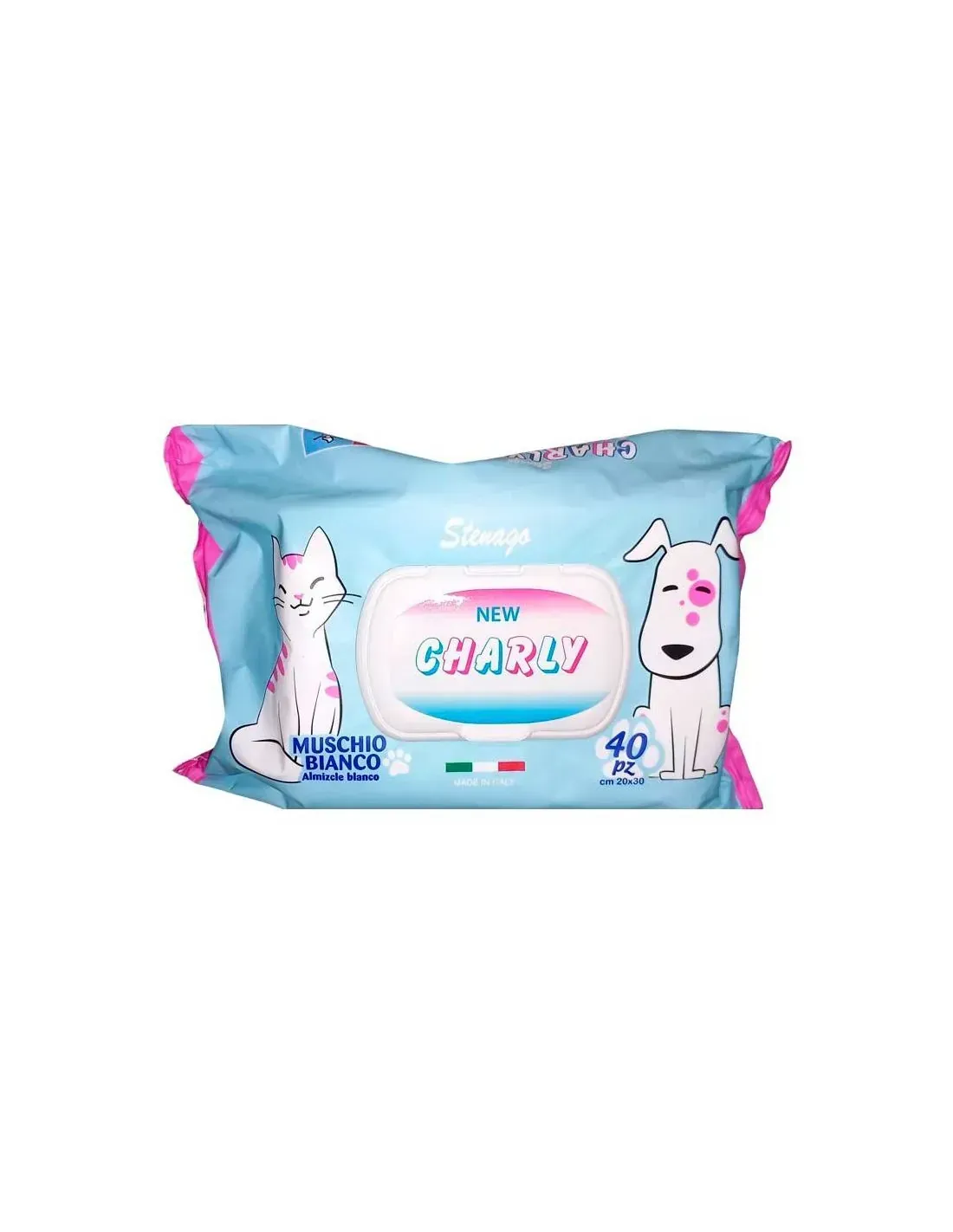 Charly Toallitas Húmedas Mascotas 40 Unidades