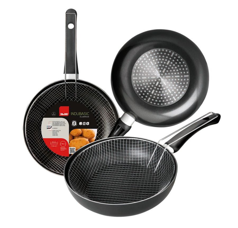 Ibili Freidora Con Cestillo Extraible En Aluminio 26cm