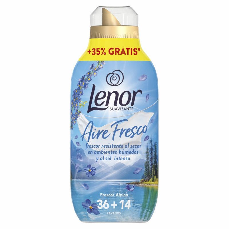 Lenor Suavizante Aire Fresco Frescor Alpino 36+14 Lavados