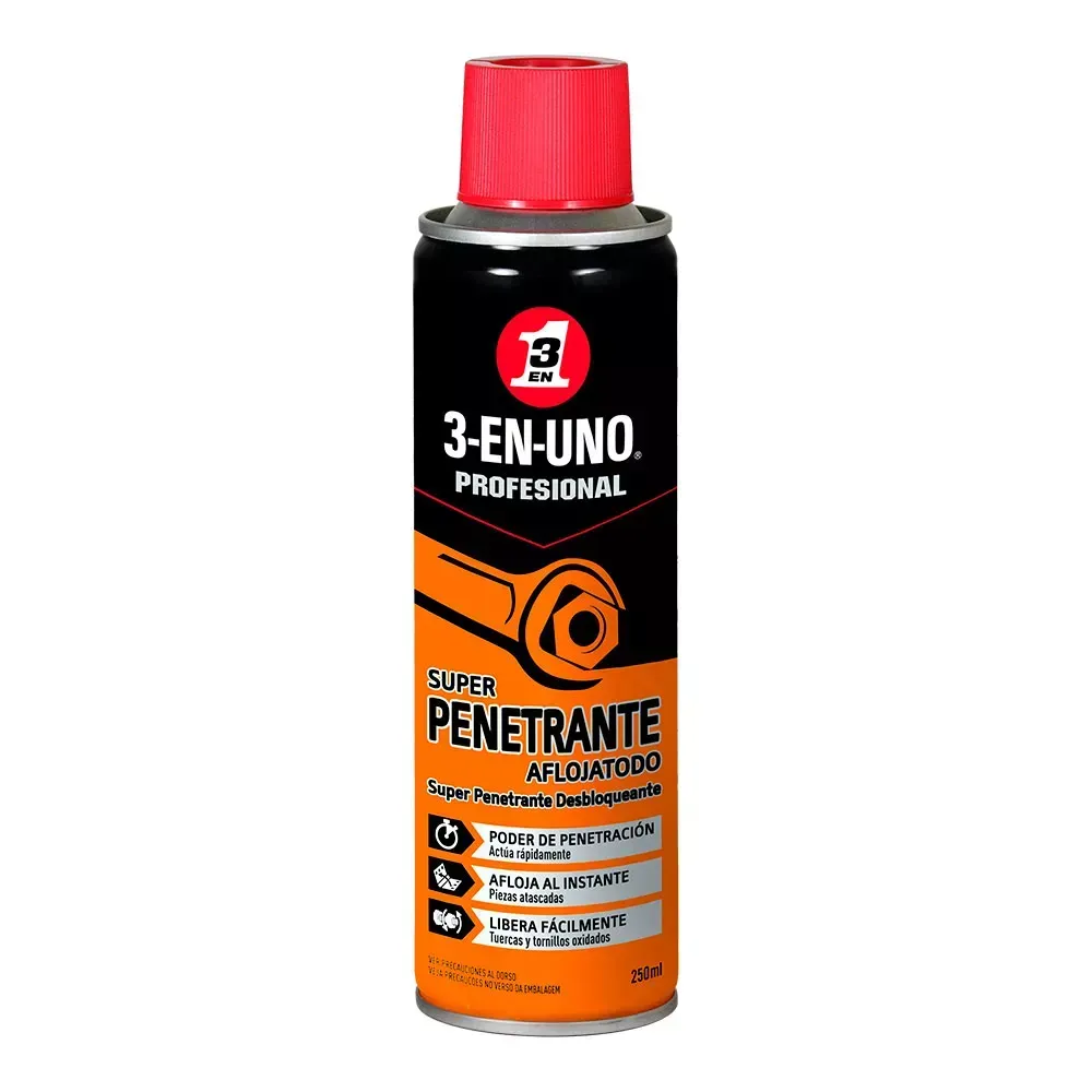 3 En Uno Lubricante  Super Penetrante Aflojatodo 250ml