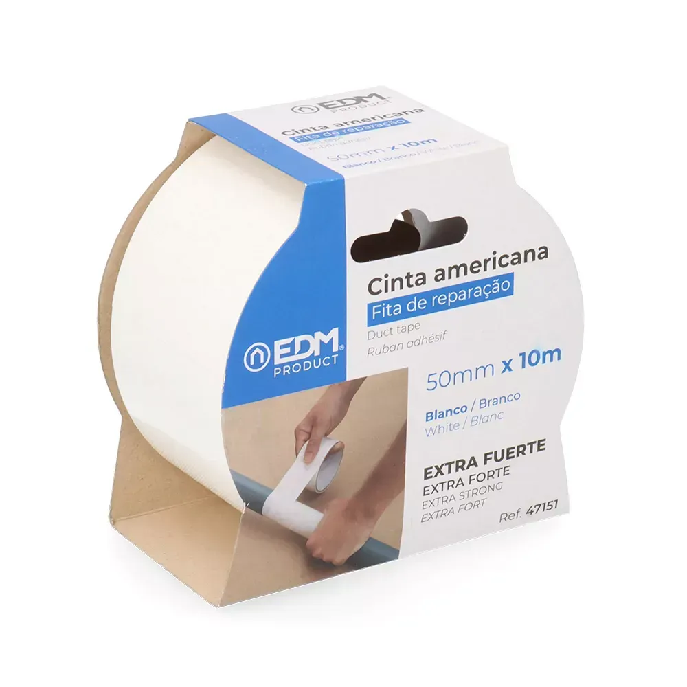 EDM Cinta Americana Blanca 50mm x 10m