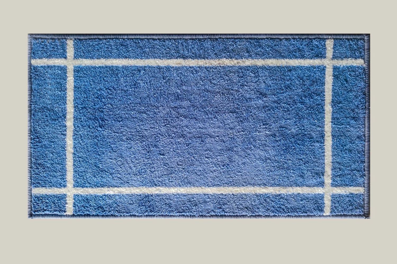 Dintex Alfombra De Microfibra Baño Azul 40x 75cm