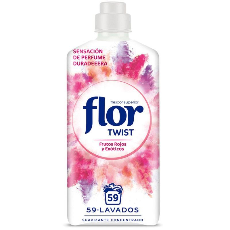 Flor Twist Frutos Rojos y Exóticos Suavizante Concentrado 59 Lavados