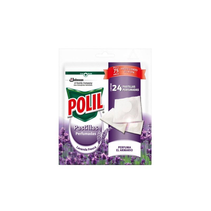 Polil Pastillas Antipolillas Lavanda Fresca 24u