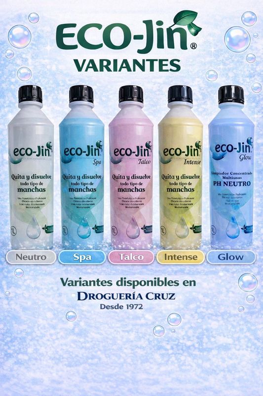 Ecojin Limpiador 1 Litro Aroma A Elegir sin difusor