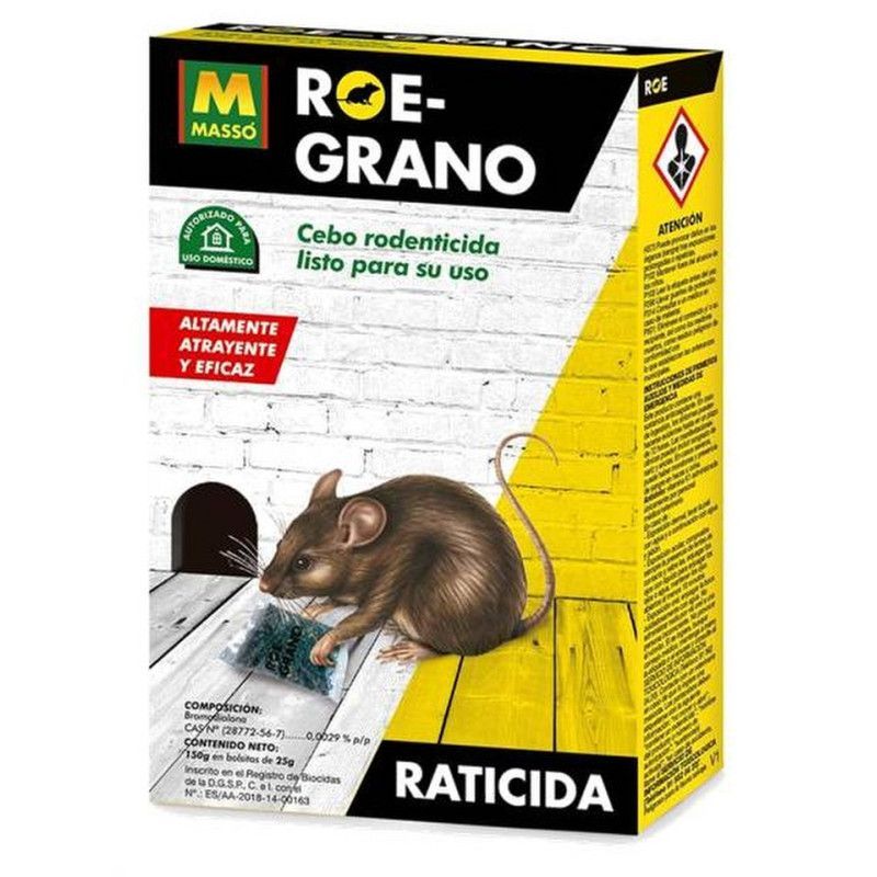 Masso Cebo Roe-Grano Raticida 150g