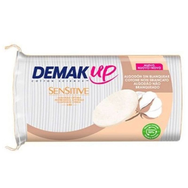 DemakUp Sensitive Algodón Grande 48 Discos