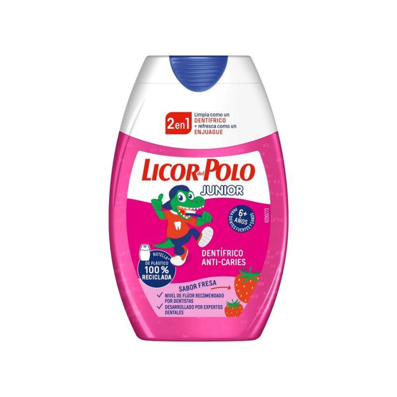 Licor Del Polo Junior Dentífrico Sabor Fresa 75ml