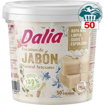Jabón natural en escamas artesano para lavado a mano o a máquina