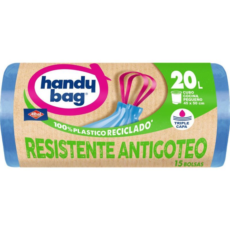 Handy Bag Bolsas de basura 15 uds 20 litros 45x50cm
