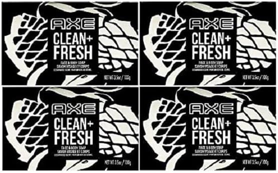 Axe jabón en pastillas Clean & Fresh pack 4 unidades
