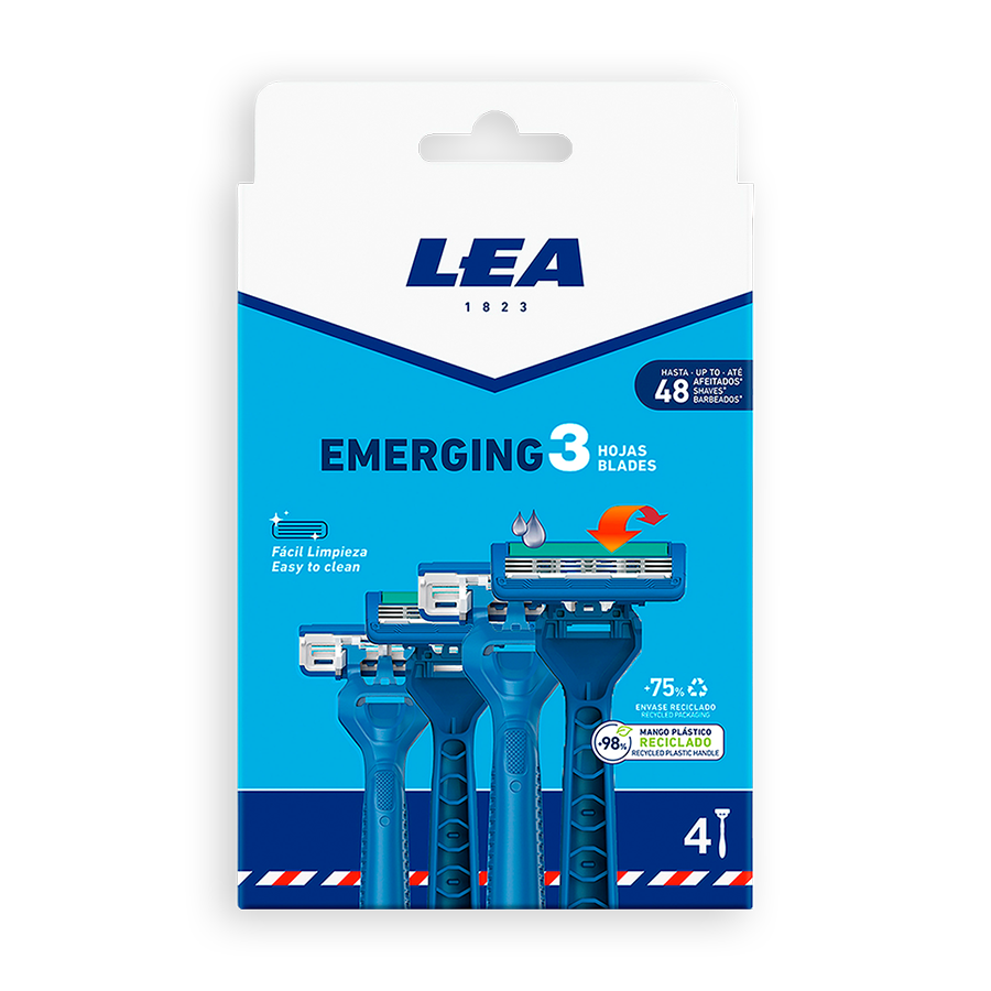 Lea Maquinilla Desechable Emergin 3 4uds