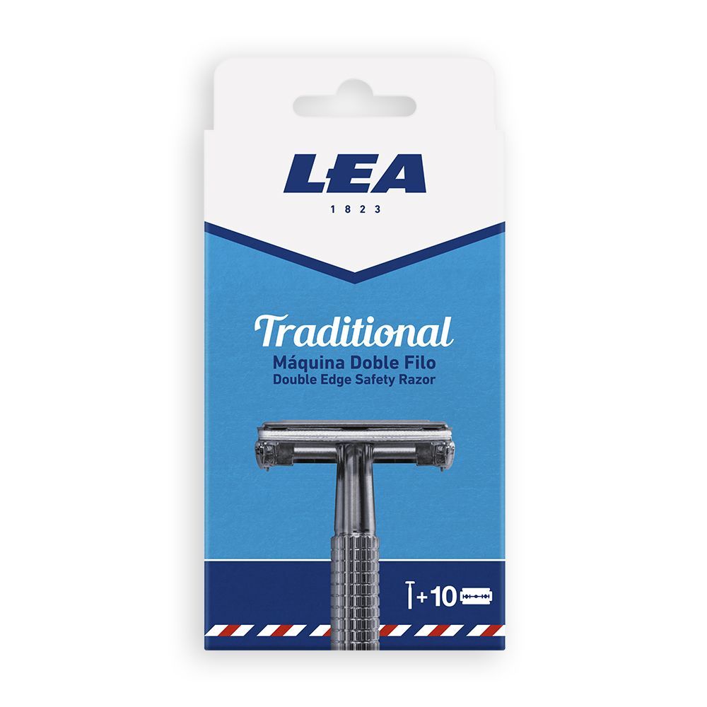 Lea Maquinilla Traditional + 10 recambios doble filo