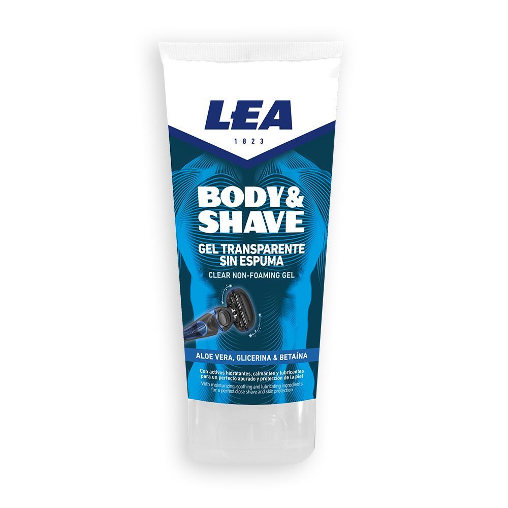Lea Body & Shave gel transparente sin espuma