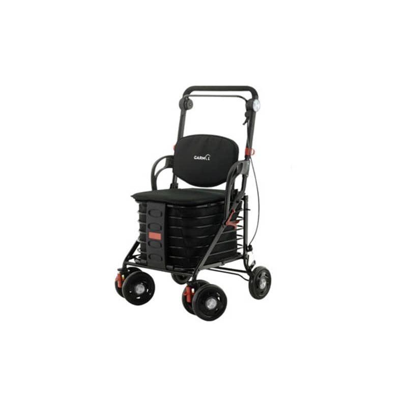 Garmol Carro Compra con Asiento Negro RELAX C-1