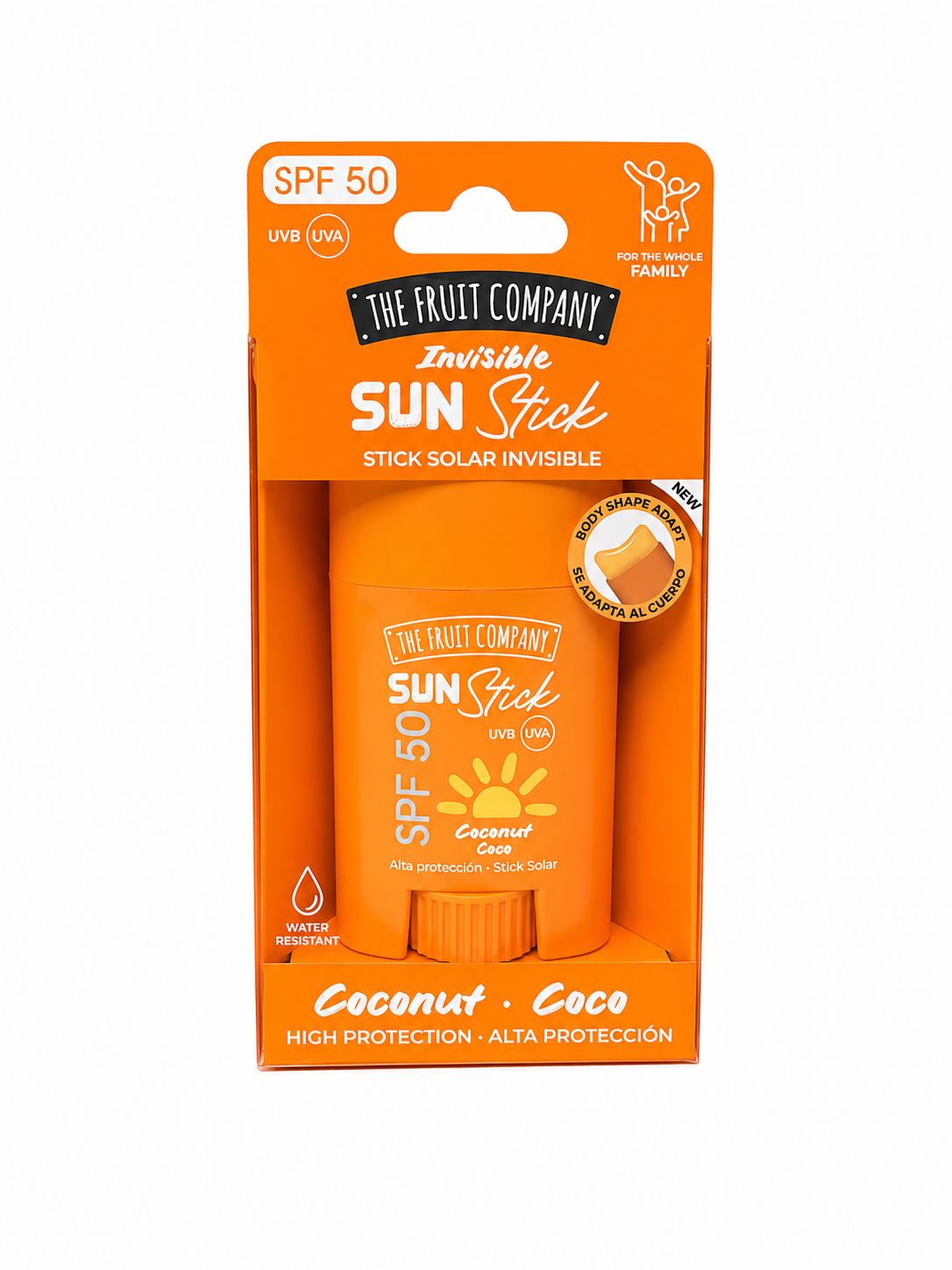 The Fruit Company Stick Solar Invisible SPF50 Coco 20g
