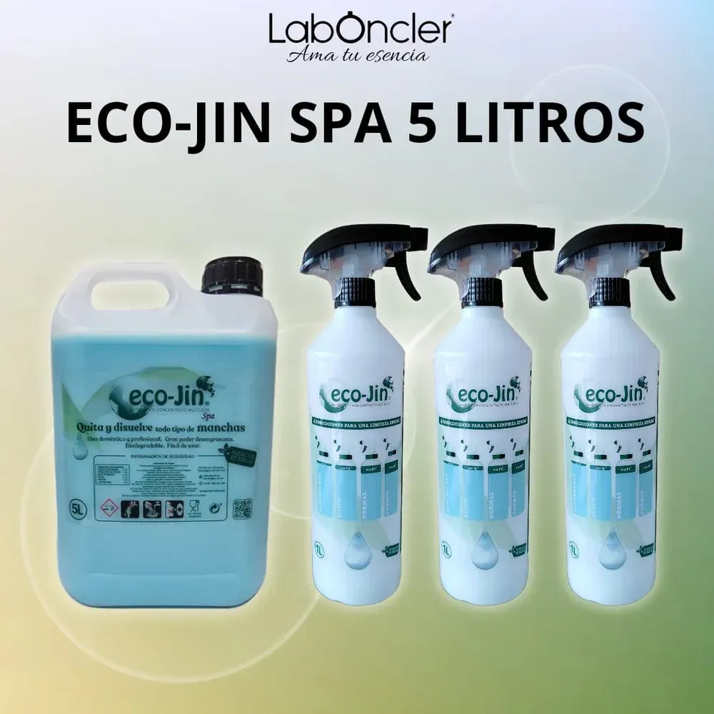 Laboncler Ecojin Garrafa Spa 5 Litros + 3 Difusores Laboncler Ecojin Garrafa Spa 5 Litros + 3 Difusores