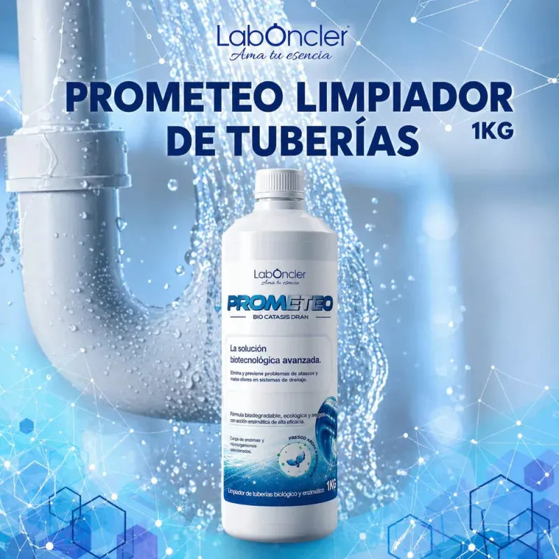 Labocler Prometeo Limpiador Biológico y Enzimático De Tuberías 1 Litro Labocler Prometeo Limpiador Biológico y Enzimático De Tuberías 1 Litro