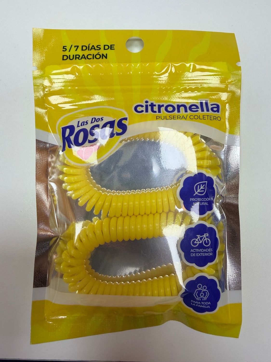 Las Dos Rosas Pulseras de Citronela 2uds