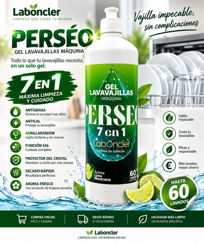 Laboncler Perseo Lavavajillas Máquina 7 en 1 Laboncler Perseo Lavavajillas Máquina 7 en 1