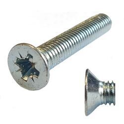 MILD STEEL COUNTERSUNK POZI MACHINE SCREWS