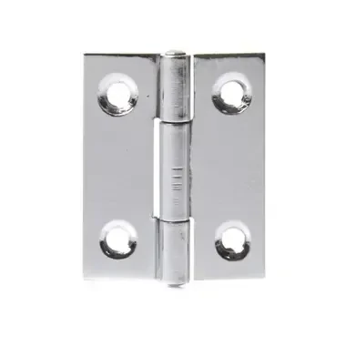 Steel Butt Hinge - 38mm - Chrome Plated