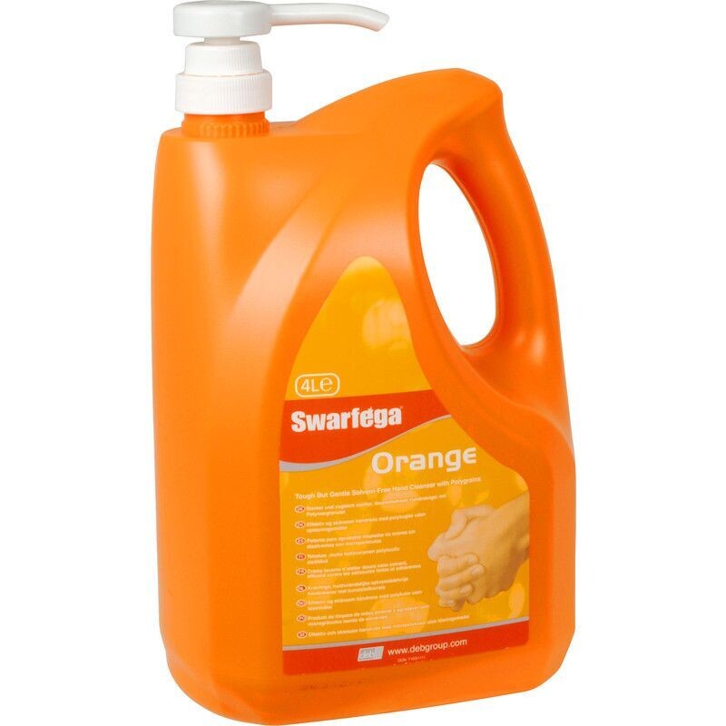 SWARFEGA ORANGE HAND CLEANER PUMP PACK 4LTR