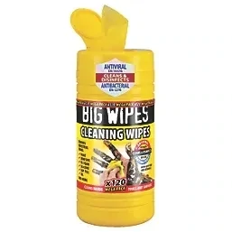 BIG WIPES CLEANING WIPES YELLOW 120 PACK