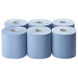 PAPER ROLLS BLUE 2-PLY 185MM X 110M 6 PACK