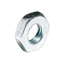 HEXAGON LOCK (HALF) NUT MILD STEEL BRIGHT ZINC PLATED