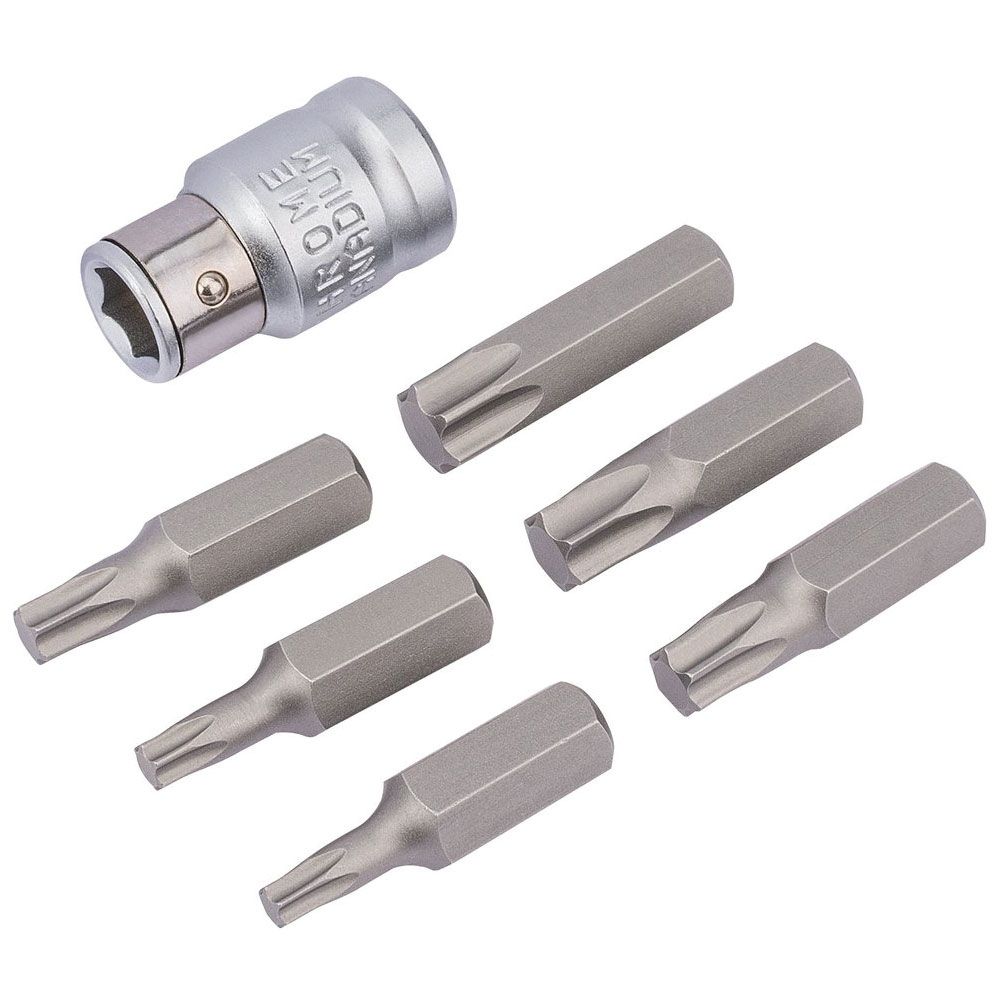 Draper Expert 7 Piece 3/8 Sqare Drive TX-Star Bit Set