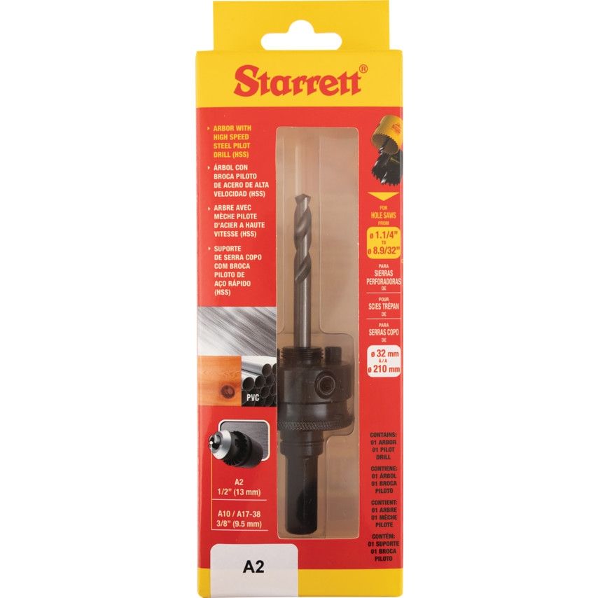 Starrett Arbor And Pilot Drill A2 HSS