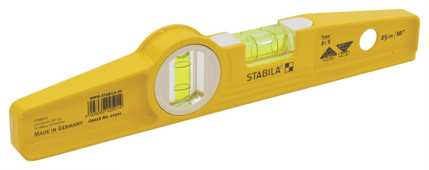 Stabila Spirit Level 25cm/10"